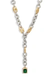 Vidakush Duotone Vixen Pendant Y-necklace In Gold/silver