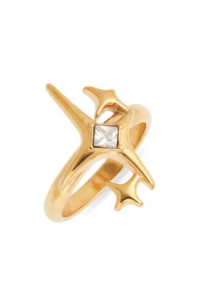 Vidakush Emoji Sparkle Ring In Gold