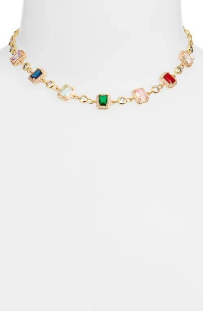 Vidakush Multi Cubic Zirconia Choker Necklace