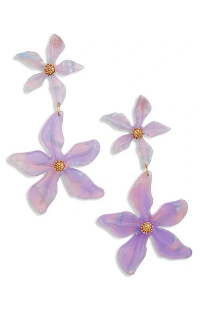 Vidakush Orchid Drop Earrings