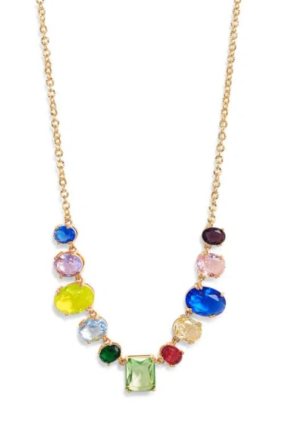Vidakush Rainbow Sweets Juicy Frontal Necklace In Gold/multi