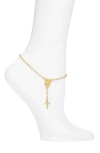 Vidakush Rosary Anklet In Gold