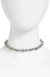 Vidakush Sterling Silver Spike Chocker In Silver