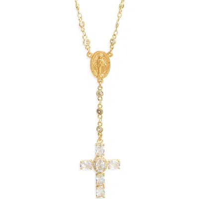Vidakush Sunday School Rosary Necklace In Gold