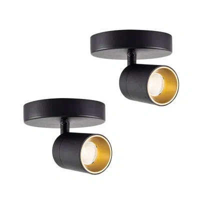 Vidalite 1 - Light Led Dimmable Spotlight In Matte Black,gold