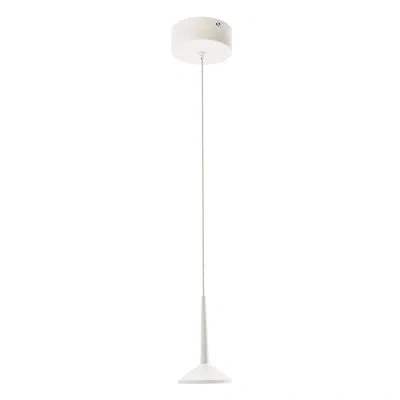 Vidalite 1 - Light Single Cone Led Pendant In Frosted White