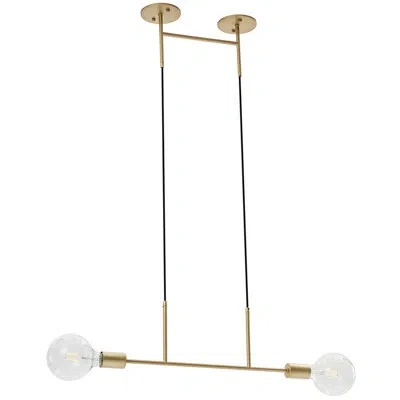 Vidalite 2 - Light Kitchen Island Linear Pendant