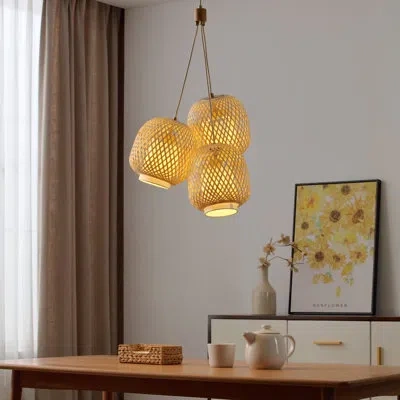 Vidalite Fos 3 - Light Brushed Brass Cluster Pendant