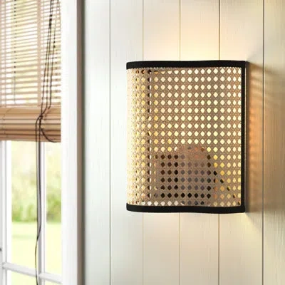 Vidalite Gal 1 - Light Tan/black Flush Mounted Sconce