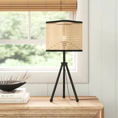 Vidalite Gal 21.26'' Black Tripod Table Lamp