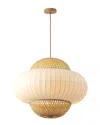 Vidalite Hikari Large Japanese Boho-chic 4-light Pendant Light