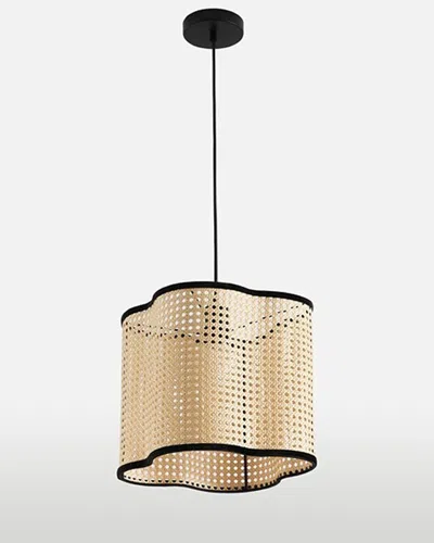 Vidalite Mid Century Bohemian Pendant Light Fixture In Gold