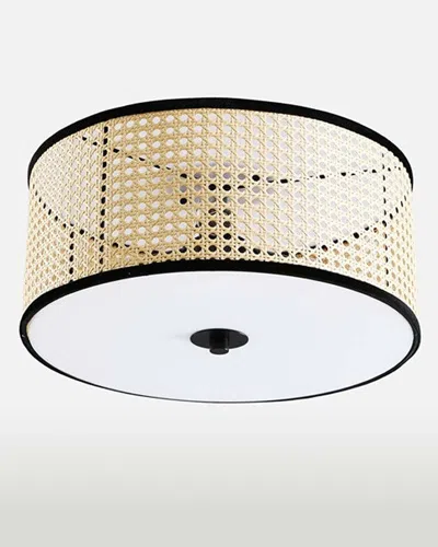 Vidalite Modern Bohemian 3-light Flush Mount Fixture In Gold