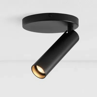 Vidalite Modern Led Surface Mount Pinhole Monopoint Sconce Lighting, Adjustable Flush Mount Spot Light Head,  In Black