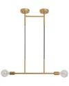 Vidalite Modern Style 2-bulb Pendant Adjustable Flush Mount In Gold