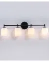 Vidalite Seren 4-light Wall Sconce Light With Handmade Glass Shades