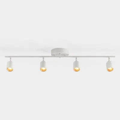 Vidalite Shura 4-light Integrated Led Track Light W/ Rotatable Heads, 3 Ft. Track Lighting Kit, 3000k, 2240 L In White
