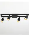 Vidalite Shura Black 4-light Square Track Light With Adjustable Heads
