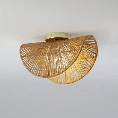 Vidalite Sovev Aluminum Half Moon In Brass;frosted