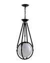 Vidalite Voyager 1-light Hanging Pendant With Rope Detailing & Smoked Glass Shade