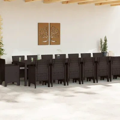 Vidaxl 0 H Upholstered Dining Chair In Brown
