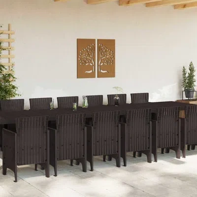 Vidaxl 0 H Upholstered Dining Chair In Brown
