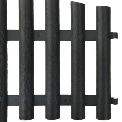 Vidaxl 12.8 H X 32.8 W Anthracite Composite Lawn Edging