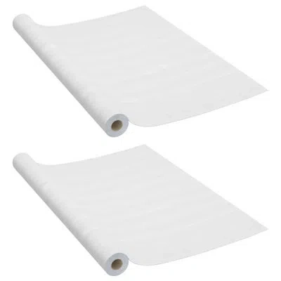 Vidaxl 1/2x Self-adhesive Furniture Film Pvc Window Multi Colors In White Wood