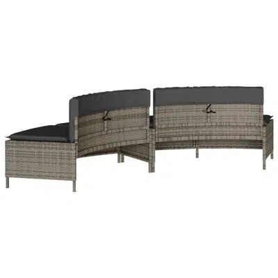 Vidaxl 17.7" D Hot Tub Step In Black In Gray