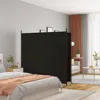 Vidaxl 2-panel Room Divider Black 137"x70.9" Fabric