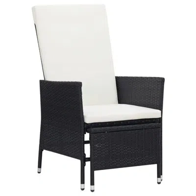 Vidaxl 2 Piece Lounge Chair With Cushions In White,black