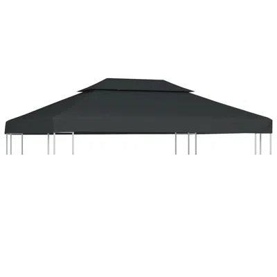 Vidaxl 2-tier Gazebo Top Cover 0.68lb/mâ² 157.5"x118.1" Anthracite, 44758 In Brown