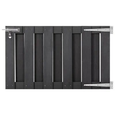 Vidaxl 23.6" H X 39.4" W Gray Wood Fencing