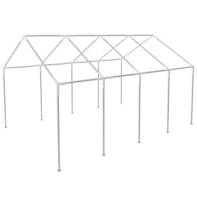Vidaxl 26.2 Ft X 13.1 Ft Steel Party Tent In Silver