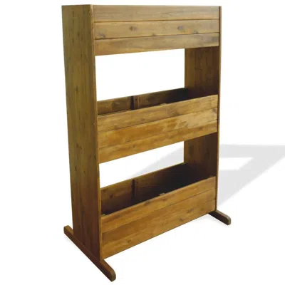Vidaxl 3-tier Garden Raised Bed Solid Acacia Wood, 43792 In Brown