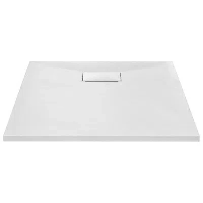 Vidaxl 35" W X 28" D Single Threshold Shower Base In White