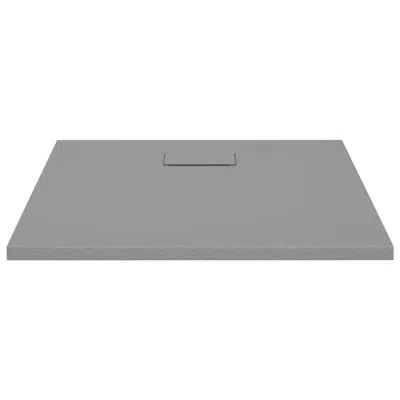 Vidaxl 35.4'' W 35.4'' D Square Single Shower Base In Gray