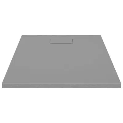 Vidaxl 39.4'' W 27.6'' D Rectangular Shower Base In Gray