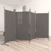 Vidaxl 4-panel Room Divider Anthracite 136.2"x70.9" Fabric
