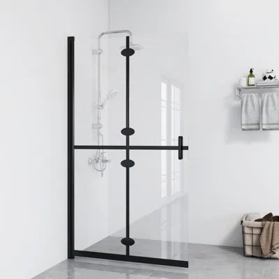 Vidaxl 43.3'' W 74.8'' H Semi-frameless Rectangle Shower Enclosure