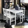 Vidaxl 5 Piece Dining Set White, 240883