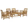 Vidaxl 5 Piece Garden Lounge Set Solid Acacia Wood, 3057974