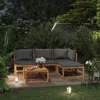 Vidaxl 5 Piece Garden Lounge Set With Cushion Solid Acacia Wood, 3057602