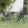 Vidaxl 5 Piece Patio Dining Set Expanded Metal Mesh Anthracite