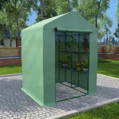 Vidaxl 56.3' W X 56.3' D Hobby Greenhouse