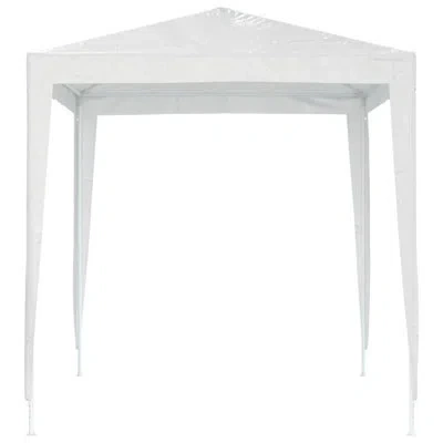 Vidaxl 6.6 Ft. W X 6.6 Ft. D Iron Pop-up Canopy Beach Sunshade In White