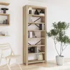 Vidaxl 7-tier Bookcase 31.5"x11.8"x78.7" Solid Wood Acacia