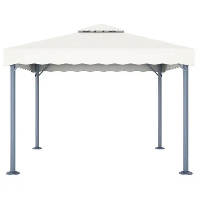 Vidaxl 9.84 Ft. W X 9.84 Ft. D Aluminum Pop-up In Cream