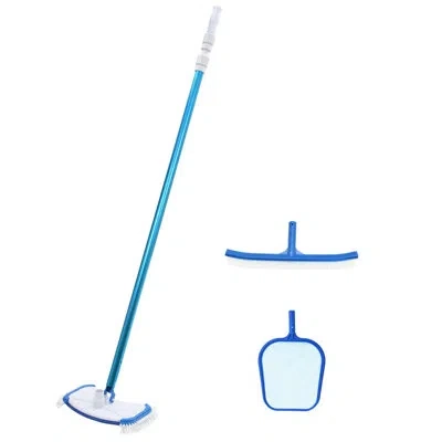 Vidaxl Abs 9 Piece Pool Maintenance Kit In Blue;white