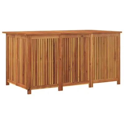 Vidaxl Acacia Solid Wood Deck Box In Brown